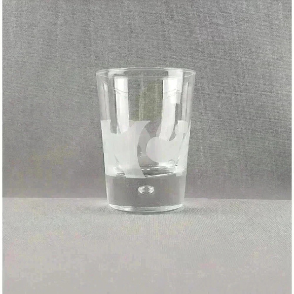 Bailey's On The Rocks Old Fashioned Drinking Glass Art Glass Controlled Bubble - Picture 2 of 6